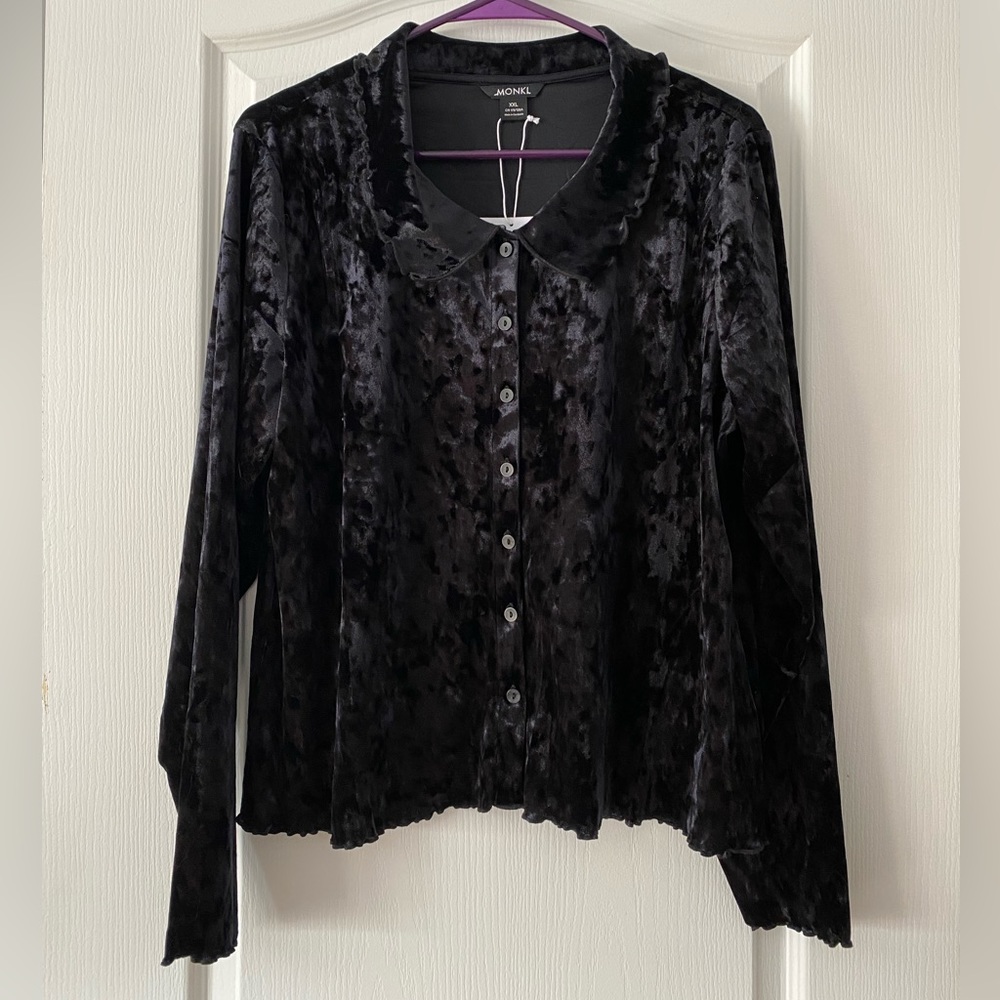 Monki velvet top